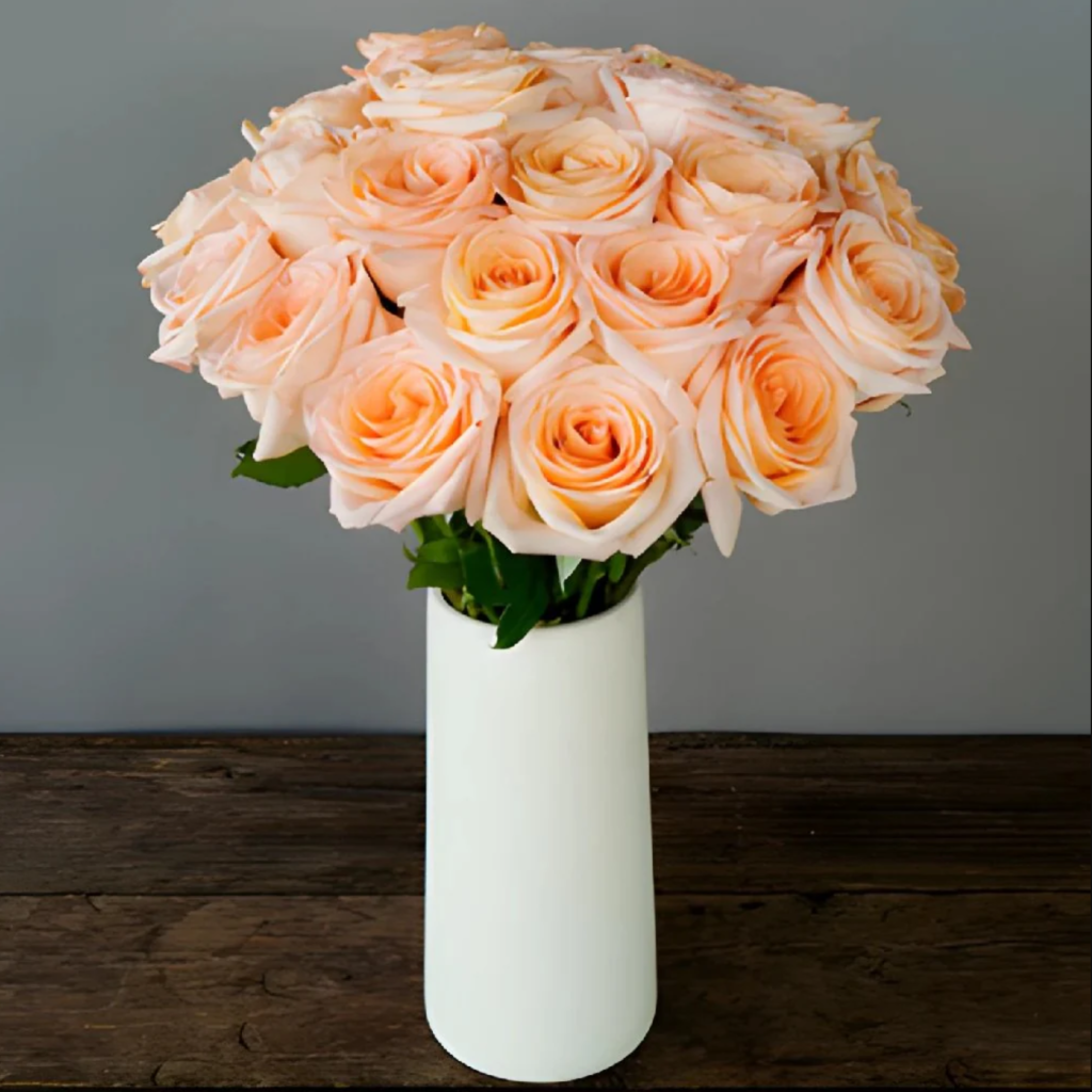 Peach Roses Fresh PEACHY KEEN 1 Dozen Peach Roses * Gatsby Gardens * Flower Delivery New York