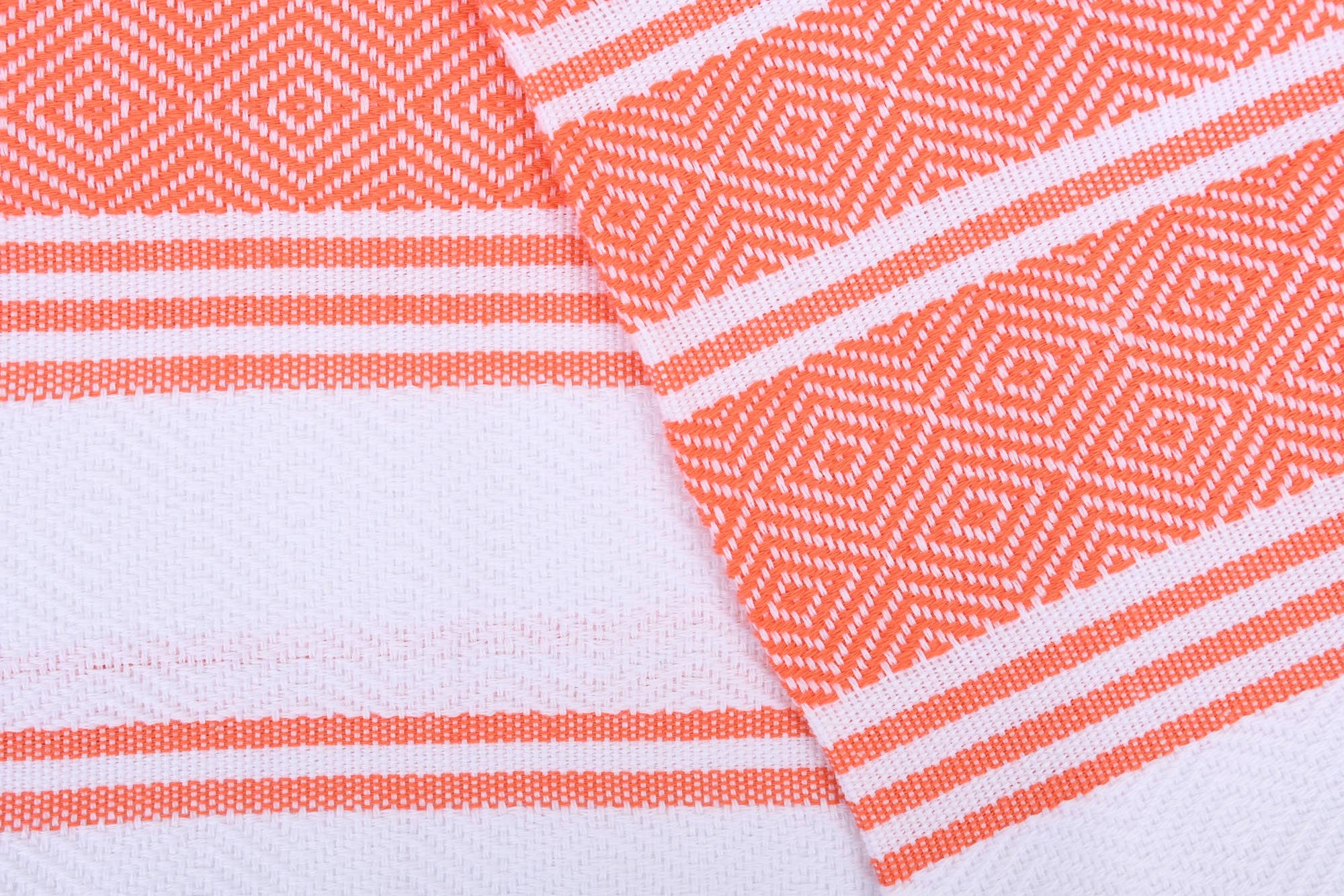 Turkish Peshkir Hand Towels in Coral (4) Turkish Peshkir Hand Towel in Coral