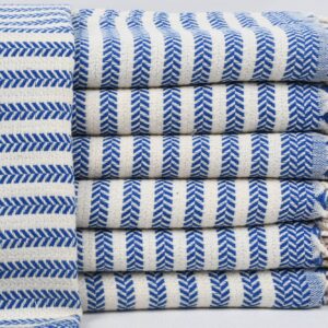 Turkish PESHKIR Hand Towel in Ocean