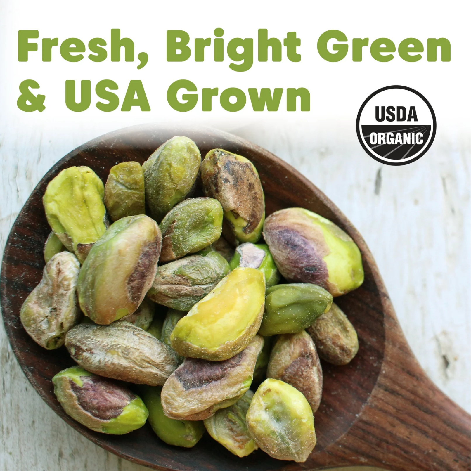Pistachios - Whole, Organic, California-Grown - Wilderness Poets (3) PISTACHIOS (Whole, Organic, California Grown)